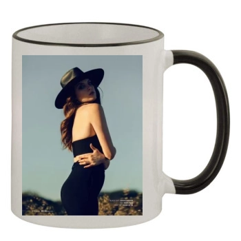 Elizabeth Gillies 11oz Colored Rim & Handle Mug