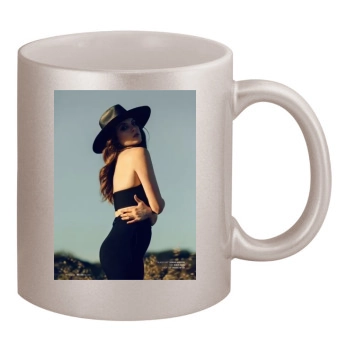 Elizabeth Gillies 11oz Metallic Silver Mug