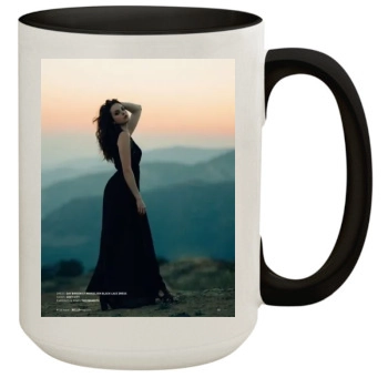 Elizabeth Gillies 15oz Colored Inner & Handle Mug
