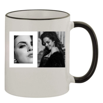 Elizabeth Gillies 11oz Colored Rim & Handle Mug