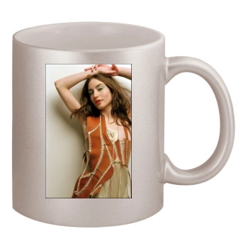 Elizabeth Jagger 11oz Metallic Silver Mug