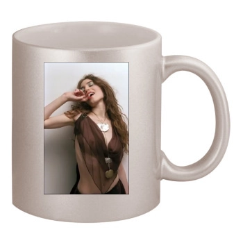 Elizabeth Jagger 11oz Metallic Silver Mug