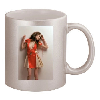 Elizabeth Jagger 11oz Metallic Silver Mug