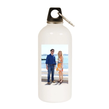 Elizabeth Mitchell White Water Bottle With Carabiner