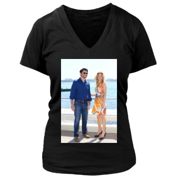 Elizabeth Mitchell Women's Deep V-Neck TShirt