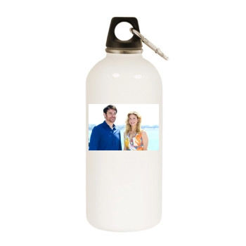 Elizabeth Mitchell White Water Bottle With Carabiner