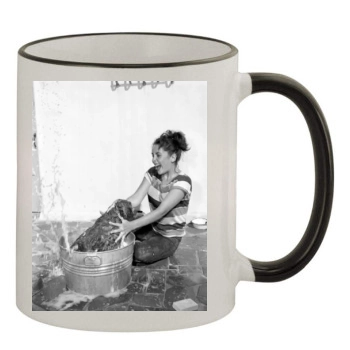 Elizabeth Taylor 11oz Colored Rim & Handle Mug