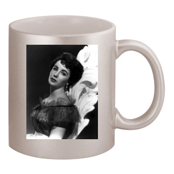 Elizabeth Taylor 11oz Metallic Silver Mug