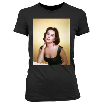 Elizabeth Taylor Women's Junior Cut Crewneck T-Shirt