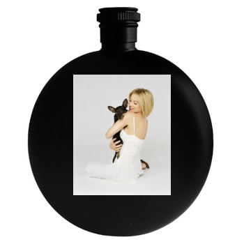 Christina Applegate Round Flask