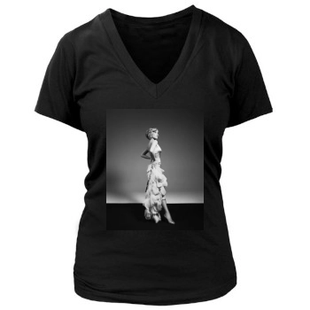 Christina Applegate Women's Deep V-Neck TShirt