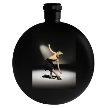 Christina Applegate Round Flask