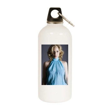 Christina Applegate White Water Bottle With Carabiner