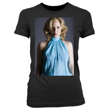 Christina Applegate Women's Junior Cut Crewneck T-Shirt