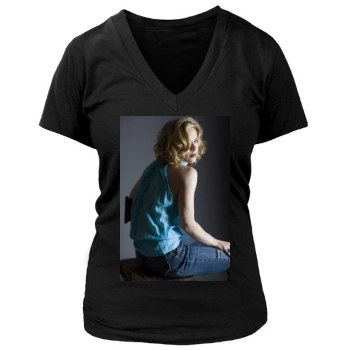 Christina Applegate Women's Deep V-Neck TShirt