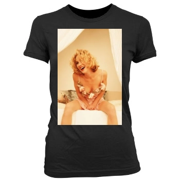 Christina Applegate Women's Junior Cut Crewneck T-Shirt