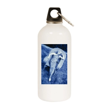 Christina Applegate White Water Bottle With Carabiner