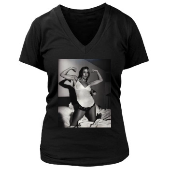 Christina Applegate Women's Deep V-Neck TShirt