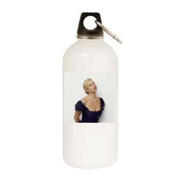 Christina Applegate White Water Bottle With Carabiner