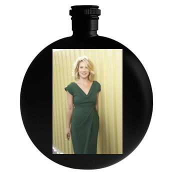 Christina Applegate Round Flask