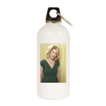 Christina Applegate White Water Bottle With Carabiner