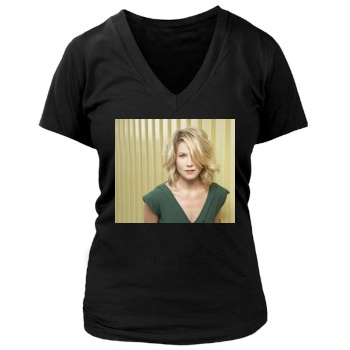 Christina Applegate Women's Deep V-Neck TShirt