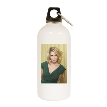 Christina Applegate White Water Bottle With Carabiner