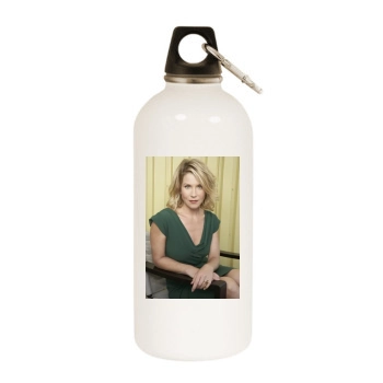 Christina Applegate White Water Bottle With Carabiner