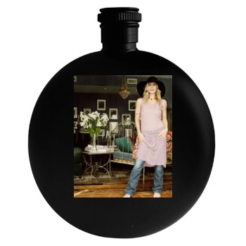 Christina Applegate Round Flask