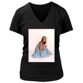 Christina Applegate Women's Deep V-Neck TShirt