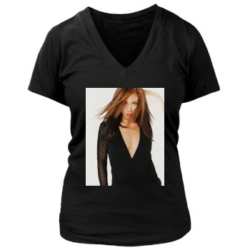 Christina Applegate Women's Deep V-Neck TShirt