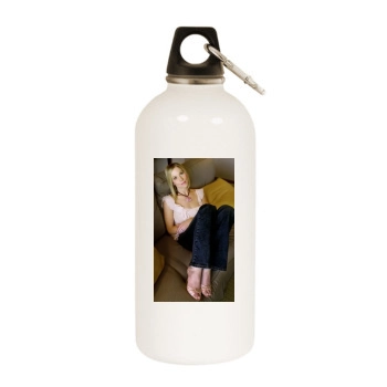 Christina Applegate White Water Bottle With Carabiner