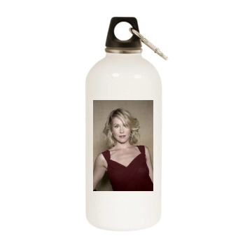 Christina Applegate White Water Bottle With Carabiner