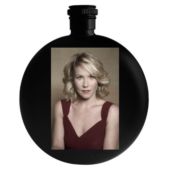 Christina Applegate Round Flask