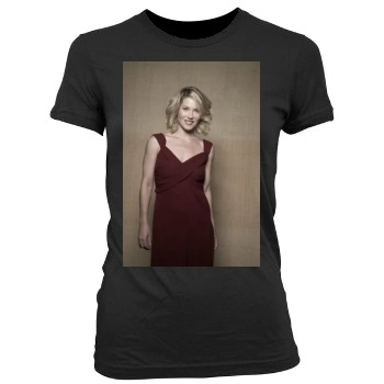 Christina Applegate Women's Junior Cut Crewneck T-Shirt