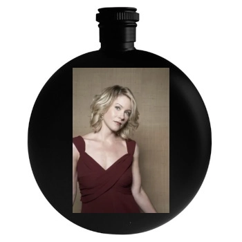 Christina Applegate Round Flask