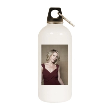 Christina Applegate White Water Bottle With Carabiner