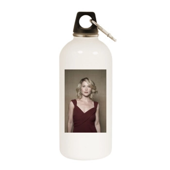 Christina Applegate White Water Bottle With Carabiner