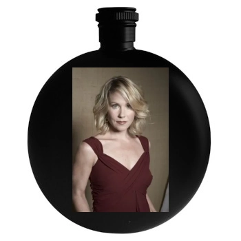 Christina Applegate Round Flask