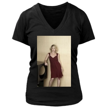 Christina Applegate Women's Deep V-Neck TShirt