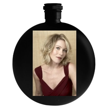 Christina Applegate Round Flask