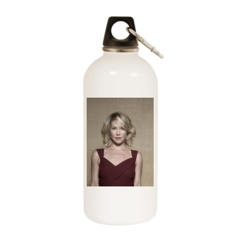 Christina Applegate White Water Bottle With Carabiner