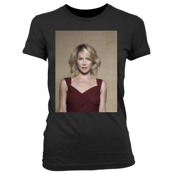 Christina Applegate Women's Junior Cut Crewneck T-Shirt