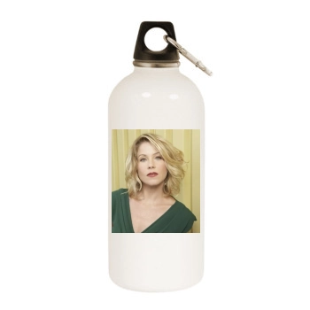 Christina Applegate White Water Bottle With Carabiner