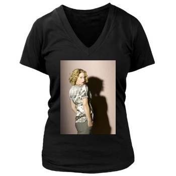 Christina Applegate Women's Deep V-Neck TShirt