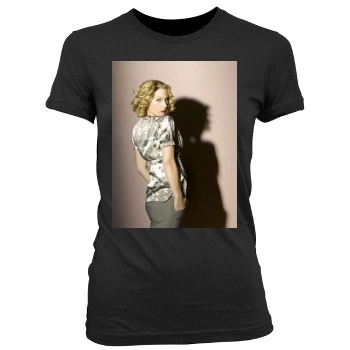 Christina Applegate Women's Junior Cut Crewneck T-Shirt