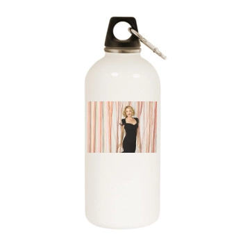 Christina Applegate White Water Bottle With Carabiner