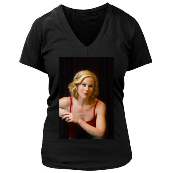 Christina Applegate Women's Deep V-Neck TShirt