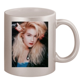 Christina Applegate 11oz Metallic Silver Mug