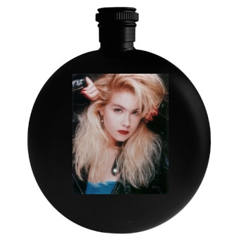 Christina Applegate Round Flask